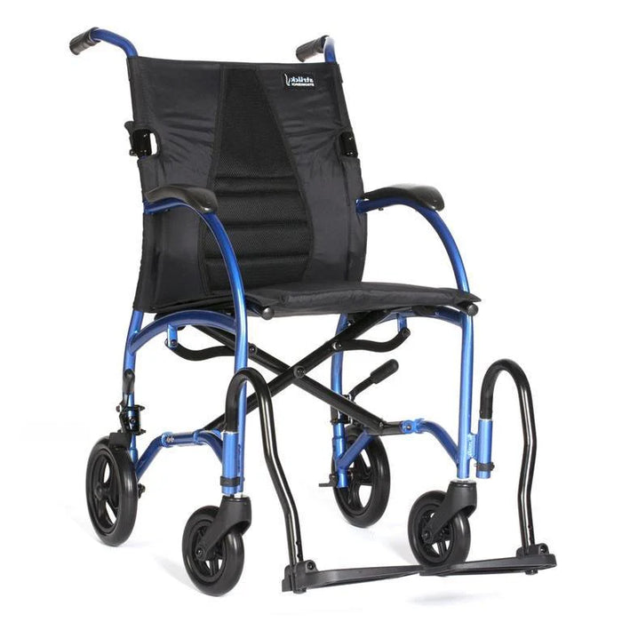 Comfortable Strongback Mobility Excursion 8 Transport Wheelchair Lightweight, Foldable Ergonomic Chair with Posture Support 300 lb Capacity