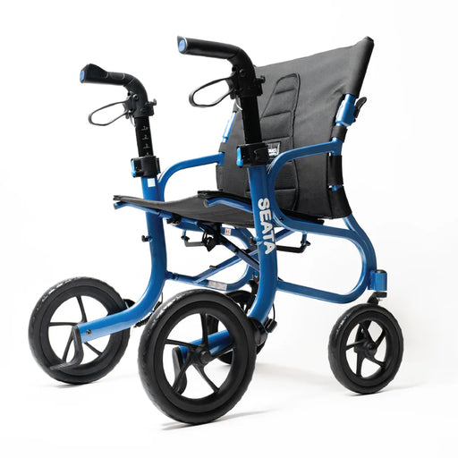 Blue Strongback Mobility Seata Rollator Lightweight, Comfortable, and Ergonomic
