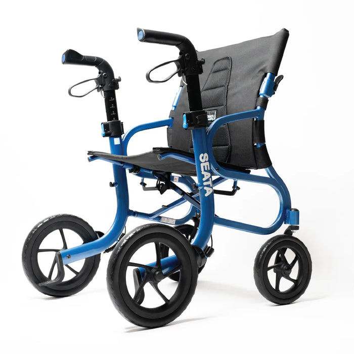 Blue Strongback Mobility Seata Rollator Lightweight, Comfortable, and Ergonomic