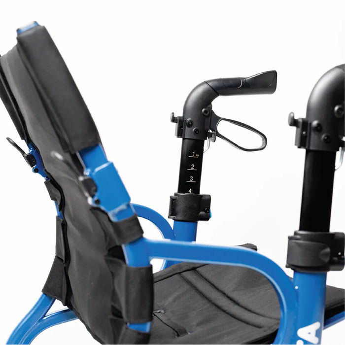 Strongback Mobility Seata Rollator Lightweight, Comfortable, and Ergonomic Close-up View of Senior Adjustable Height