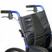 Strongback Mobility Comfort: 24+AB Wheelchair Lightweight, Ergonomic Design for Superior Comfort and Control, Close-up view of backrest with upright logo