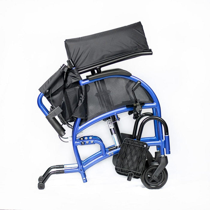 Strongback Mobility Comfort: 24+AB Wheelchair Lightweight, Ergonomic Design for Superior Comfort and Control, Easily fold