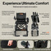 SuperHandy Black GoRide 2 Plus Electric Wheelchair With All Terrain Wheels Flip Up Footrest In Folded View