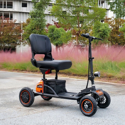 SuperHandy Explorer 4 Wheel Mobility Scooter Front Side Outdoor View