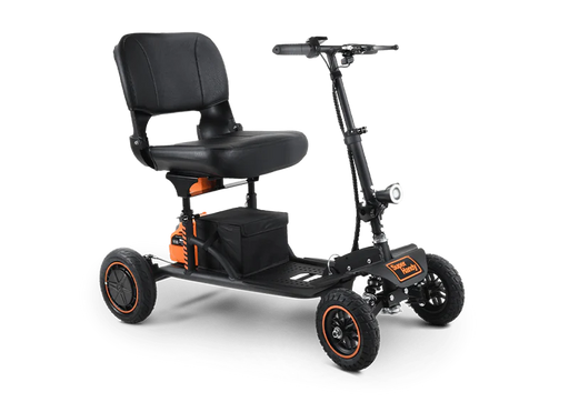 SuperHandy Explorer 4 Wheel Mobility Scooter With Seat Pneaumatic Tires With Logo In Front View