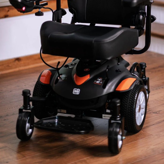 SuperHandy GoRide CRX Reclining Powerchair Close Up Power Base View