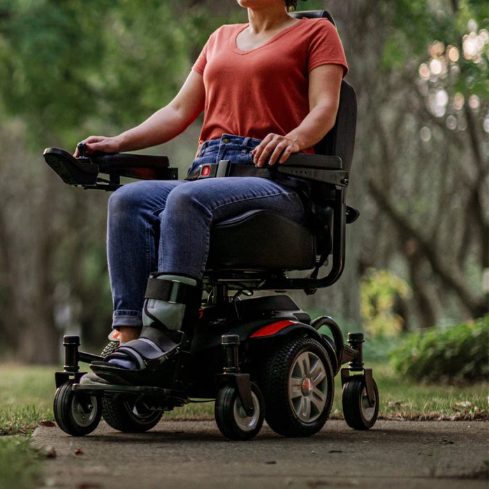 SuperHandy GoRide CRX Reclining Powerchair Outdoor With Rider View