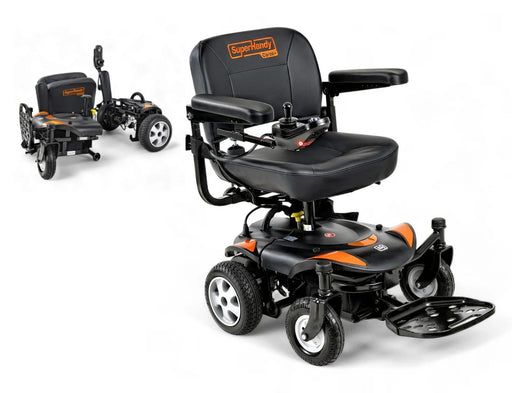 SuperHandy GoRide CRZ Powerchair With Breakdown View