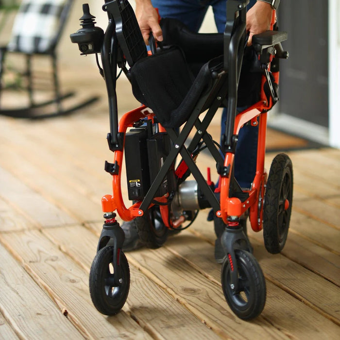 SuperHandy GoRide Foldable Electric Wheelchair Folded View