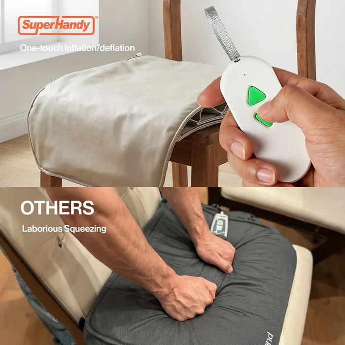 SuperHandy GoRise AIR Electric Seat Lift Assist Cushion Pump For Safe Sitting Features One-Touch Inflation And Deflation