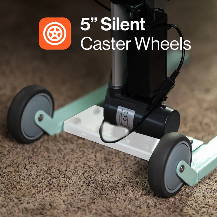 SuperHandy GoRise FC Electric Floor To Chair Lift Caster Wheels Feature Info View