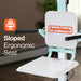 SuperHandy GoRise FC Electric Floor To Chair Lift Sloped Seat Feature Info View