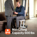 SuperHandy GoRise FS Electric Floor To Standing Lift Max Lifting Feature Info View