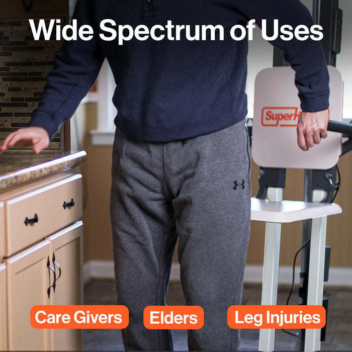 SuperHandy GoRise FS Electric Floor To Standing Lift Wide Uses Feature Info View