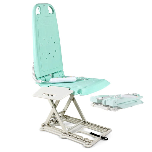 SuperHandy GoRise LT Floor Lift Highest Lifting Range With Hand Control And Folded Feature View
