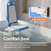 SuperHandy GoRise LT Portable Padded Floor Lift With Detachable Cushion Seat for Safe Transfers And Mobility Assistance In Blue Features Cushion Seat Pad