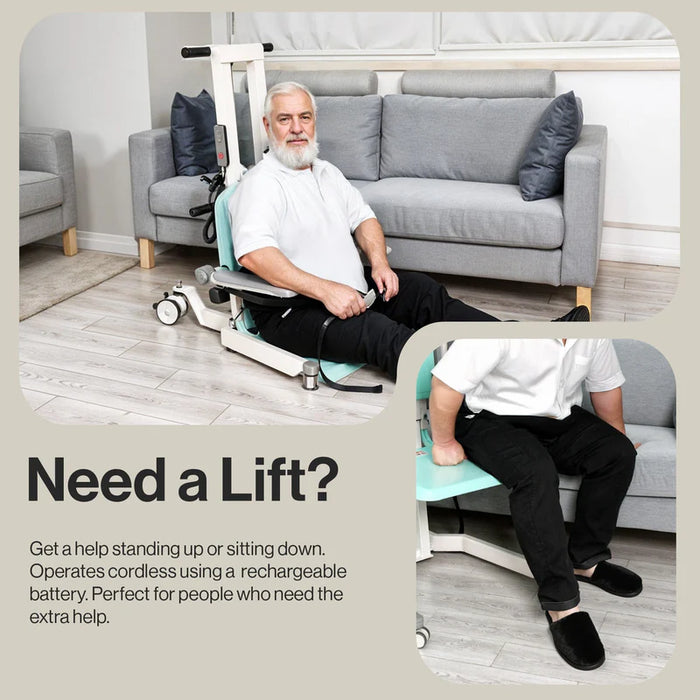 SuperHandy GoRise TX Portable Patient Transfer Lift Demonstration View