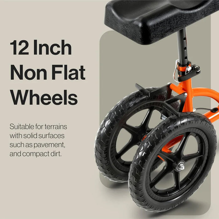 SuperHandy Knee Walker Non Flat Wheels View