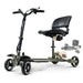 SuperHandy Passport Pro Foldable 4 Wheel Mobility Scooter In Front Side With Foldable View