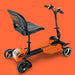 SuperHandy Passport Pro Foldable 4 Wheel Mobility Scooter In Rear Side View