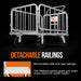 SuperHandy Platform Truck And Trailer Detacheable Railings View