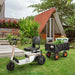 SuperHandy Towable Garden Cart Connect With Tugger Tow Tractor View