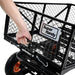 SuperHandy Towable Garden Cart Quick Dump Action View