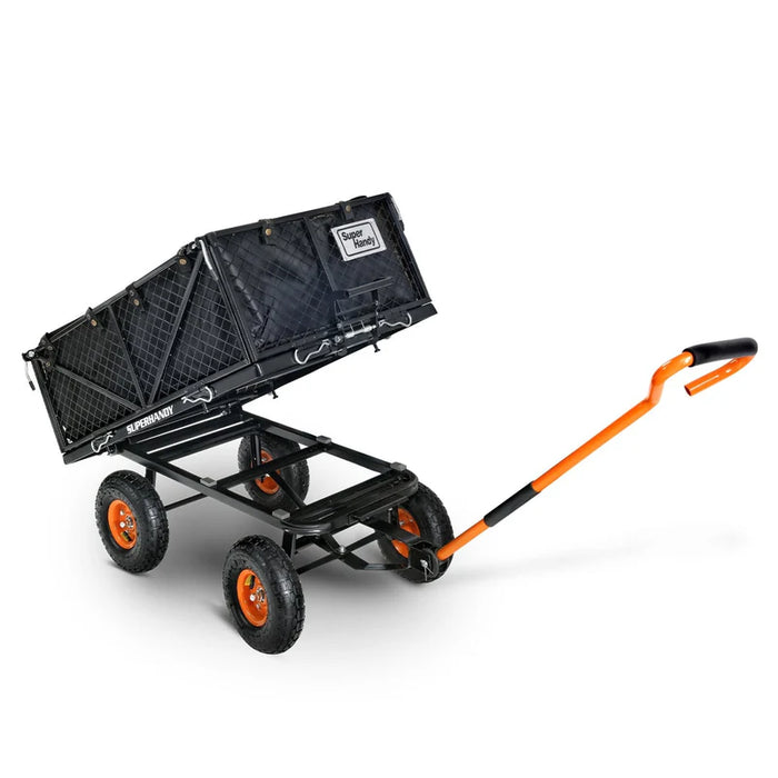 SuperHandy Towable Garden Cart Quick Dump View