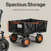 SuperHandy Towable Garden Cart Storage Space View