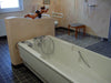 TR Equipment White TR Comfortline Free Standing Hi Lo Bathtub Hand Shower With Long Hose View