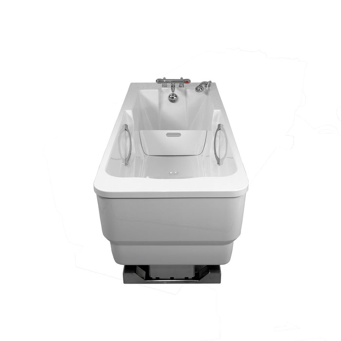 TR Equipment White TR Comfortline Free Standing Hi Lo Bathtub Upright View