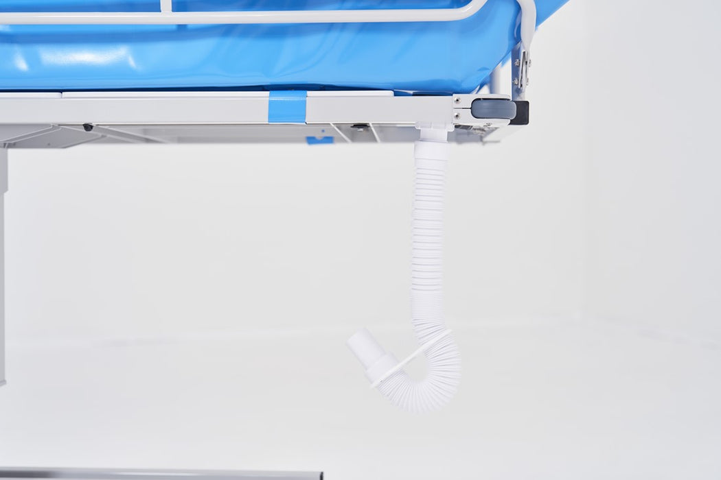 TR Group Shower Trolley TR 2000 Mod 21 Hydraulic Height Adjustable Trolley Flexible Drainage Hose View