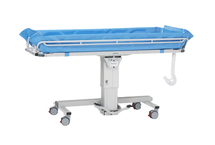 TR Group Shower Trolley TR 2000 Mod 21 Hydraulic Height Adjustable Trolley With Caster Wheels View