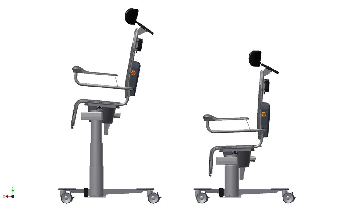 TR Group TR 1000 Electric Shower Chair Adjustable Height View