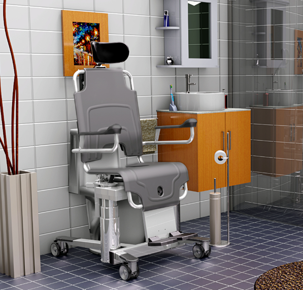 TR Group TR 1000 Electric Shower Chair Inside The Bathroom View