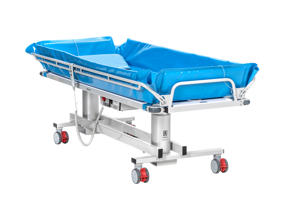 TR Group TR 3200 Bariatric Battery Operated Standard Shower Trolley Bottom View
