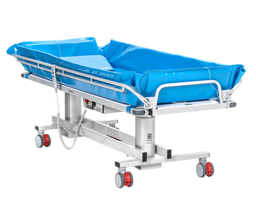 TR Group TR 3200 Bariatric Battery Operated Standard Shower Trolley Bottom View