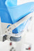 TR Group TR 3200 Bariatric Battery Operated Standard Shower Trolley Bumper Wheel View