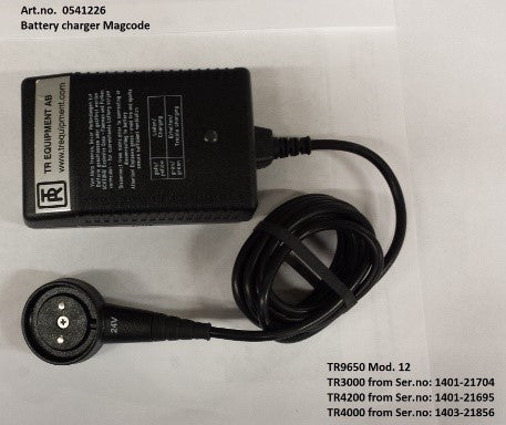 TR Group TR3000 Battery Operated Standard Shower Bed Magcode Charger View