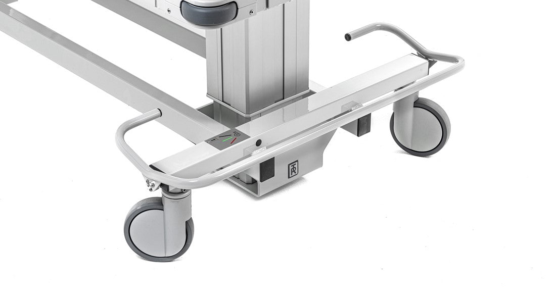 TR Group TR4000 Atlas Bariatric Battery Operated Shower Trolley Large Casters View