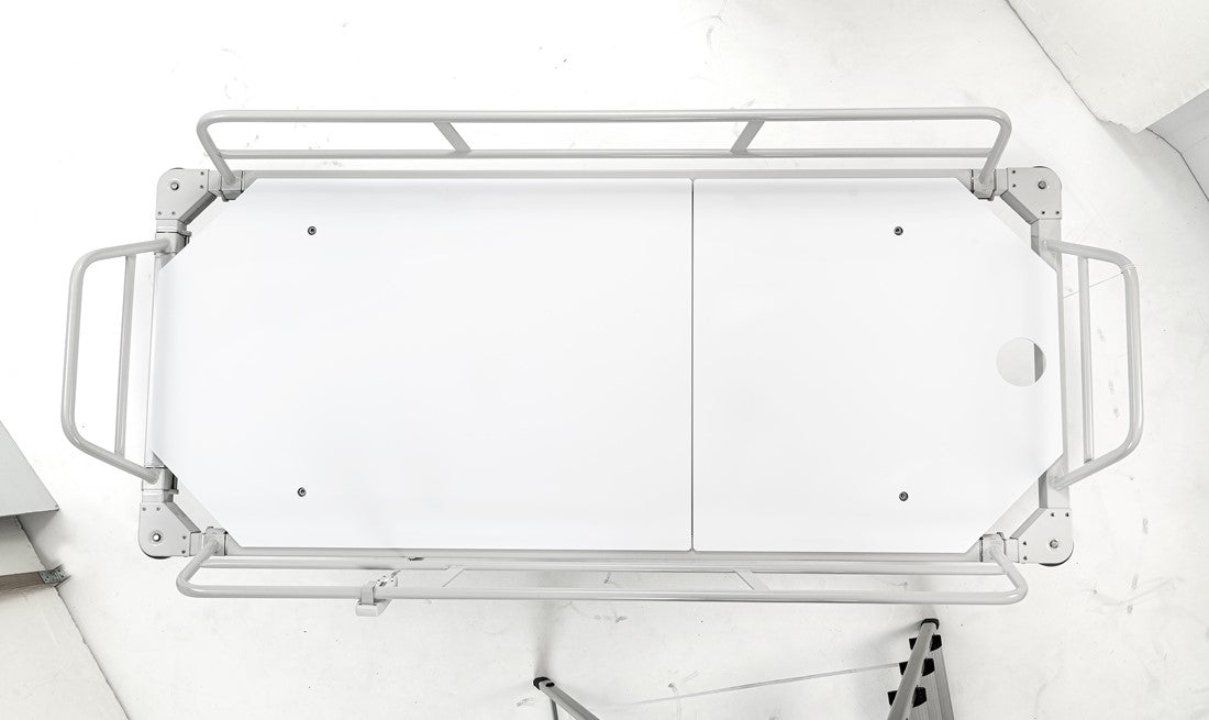 TR Group TR4000 Atlas Bariatric Battery-Operated Shower Trolley Removable Mattress View