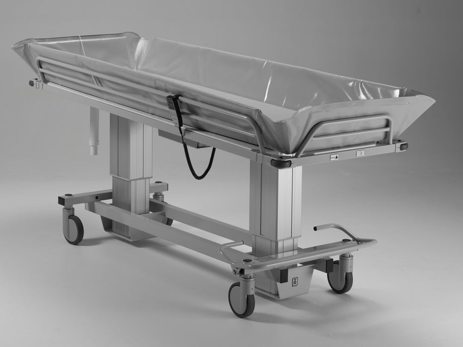 TR Equipment | TR4200 Atlas Jr. Bariatric Battery-Operated Shower Trolley