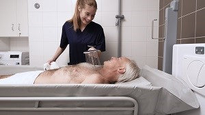 TR Equipment | TR4200 Atlas Jr. Bariatric Battery-Operated Shower Trolley