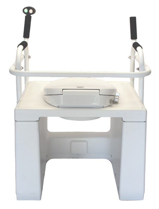 Throne Buttler TLFE003 Toilet Lift with Bidet Seat & Standard Handle Back View of Bidet