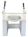 Throne Buttler TLFE003 Toilet Lift with Bidet Seat & Standard Handle Back View of Bidet