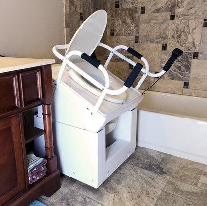 Throne Buttler TLFE003 Toilet Lift with Bidet Seat & Standard Handle handle Installed Lift