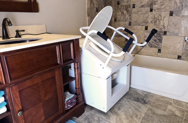 Throne Buttler TLFE003 Toilet Lift with Bidet Seat & Standard Handle handle Installed Lift