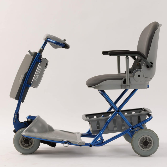 Travel Scooter Tzora FeatherLite Mobility Scooter World’s Lightest Foldable Scooter with T7000 Aluminum Frame and Flight-Approved Design