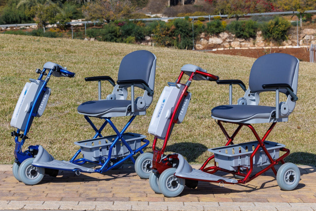 Outdoor Tzora FeatherLite Mobility Scooter World’s Lightest Foldable Scooter with T7000 Aluminum Frame and Flight-Approved Design
