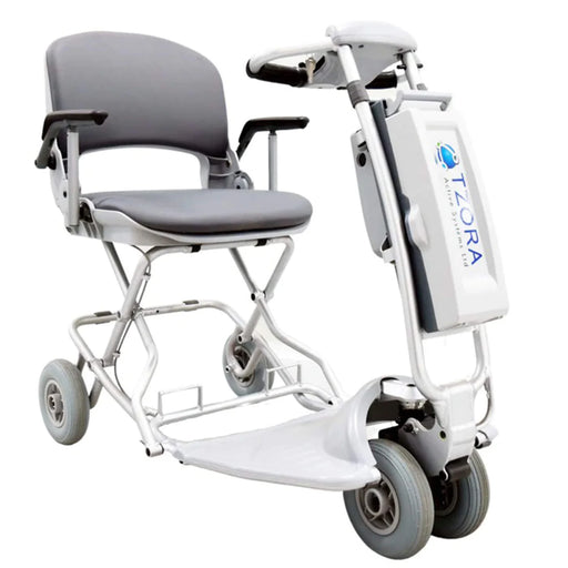 Car Ready Tzora FeatherLite Mobility Scooter World’s Lightest Foldable Scooter with T7000 Aluminum Frame and Flight-Approved Design